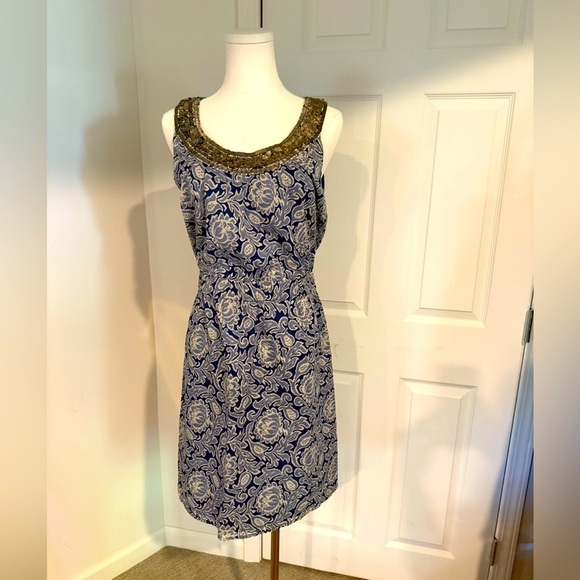 LOFT Dresses & Skirts - Ann Taylor LOFT Embellished Sleeveless Dress - Size 8